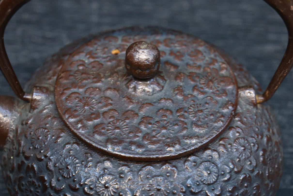 桜模様が浮かぶ小さな鉄瓶 DC8184 – 古福庵 [ KOFUKUAN