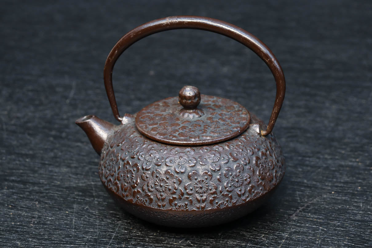 桜模様が浮かぶ小さな鉄瓶　DC8184