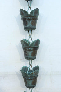 時代の風合いを纏った蕾のような鎖樋　DC8186