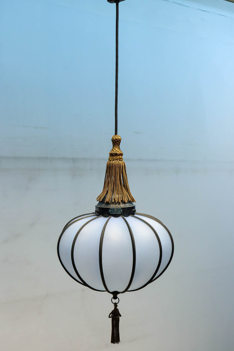 和の趣き溢れる鬼灯(ほおずき)型の房付き電笠　DC8192