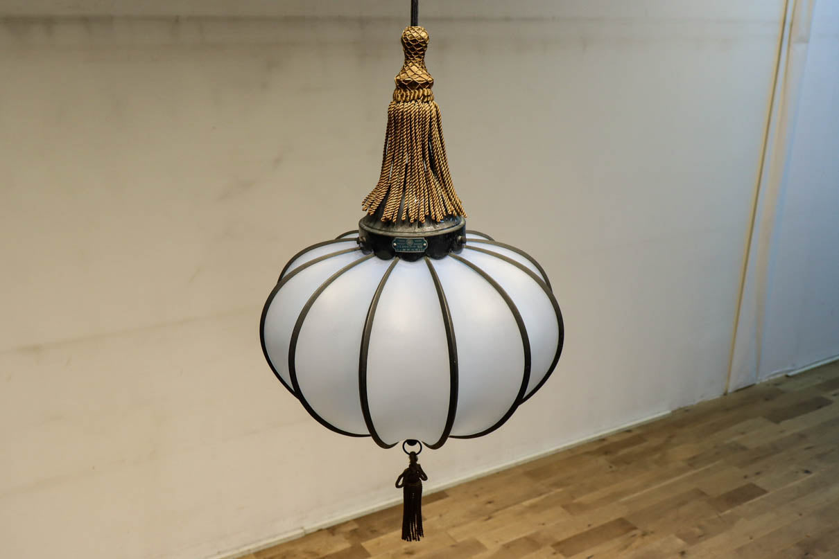 和の趣き溢れる鬼灯(ほおずき)型の房付き電笠　DC8192