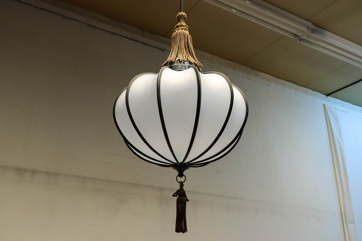 和の趣き溢れる鬼灯(ほおずき)型の房付き電笠　DC8192