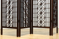 麻の葉組子の帯装飾が華やかな四つ折り衝立　DC8195