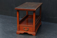 表情豊かな杢目を魅せる縦長の引き出し付き置台　DC8202