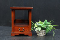 表情豊かな杢目を魅せる縦長の引き出し付き置台　DC8202