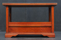 表情豊かな杢目を魅せる縦長の引き出し付き置台　DC8202