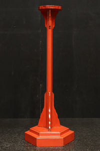 明るい朱の色艶に包まれたぼんぼり台　DC8207　2個1セット