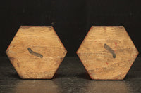 明るい朱の色艶に包まれたぼんぼり台　DC8207　2個1セット