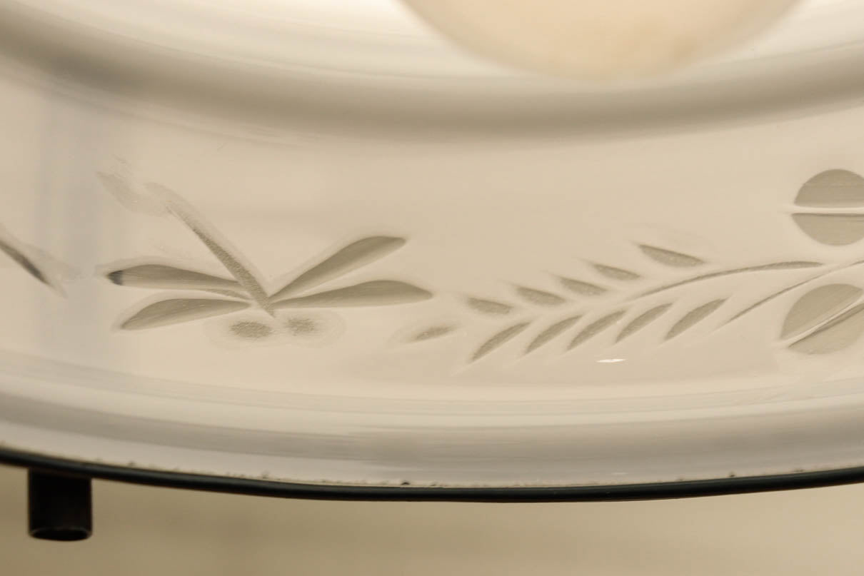 稲とトンボの透かし模様がほのかに浮かぶ電笠　DC8216