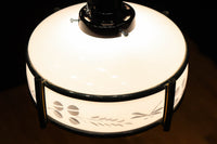 稲とトンボの透かし模様がほのかに浮かぶ電笠　DC8216