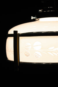 稲とトンボの透かし模様がほのかに浮かぶ電笠　DC8216