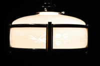 稲とトンボの透かし模様がほのかに浮かぶ電笠　DC8216