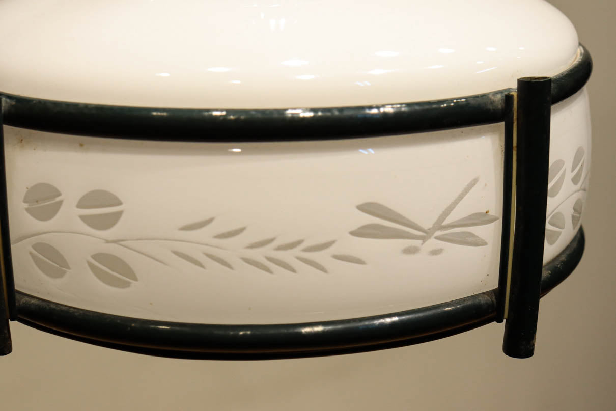 稲とトンボの透かし模様がほのかに浮かぶ電笠　DC8216