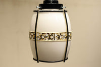 二色混じりのお花帯模様がお洒落な電笠　DC8218