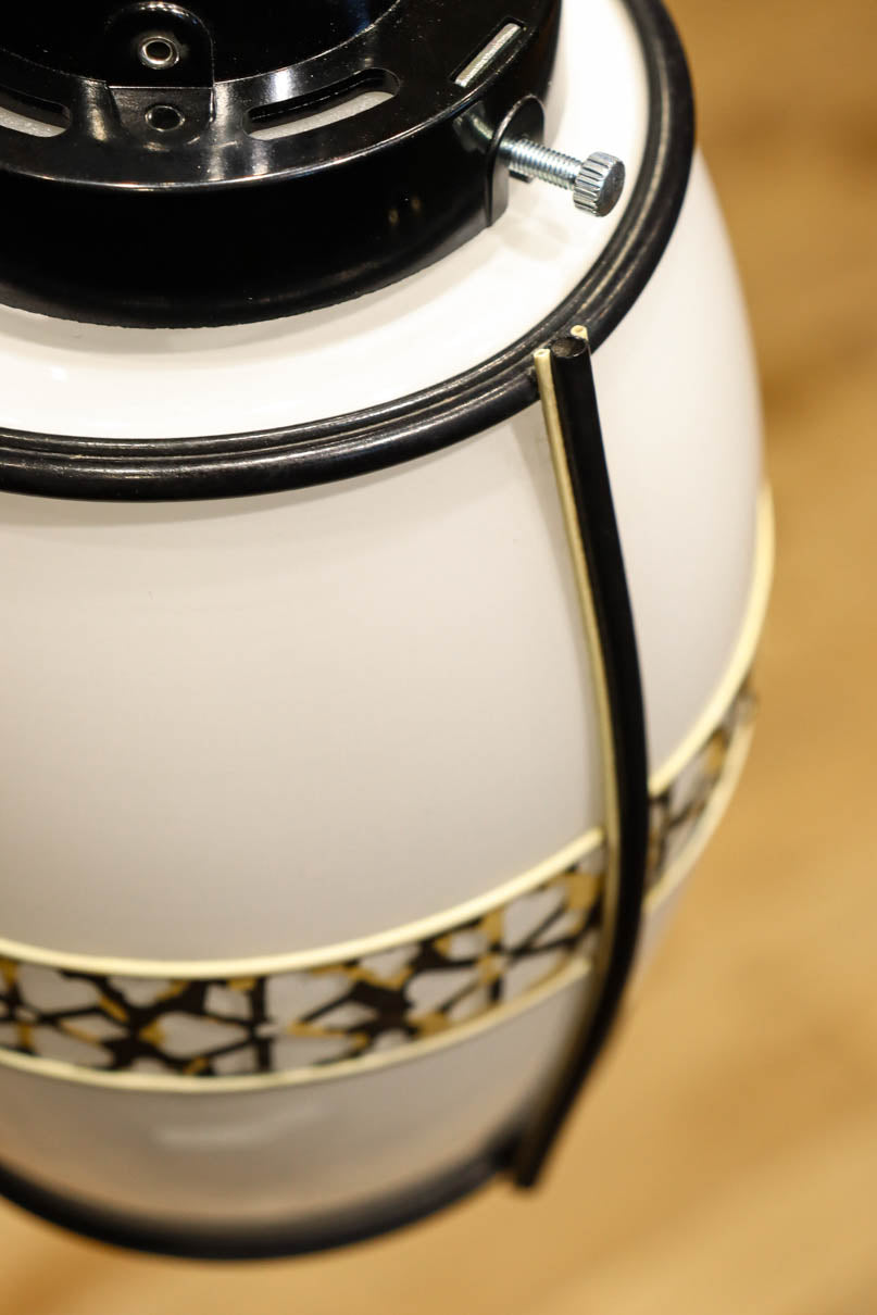 二色混じりのお花帯模様がお洒落な電笠　DC8218