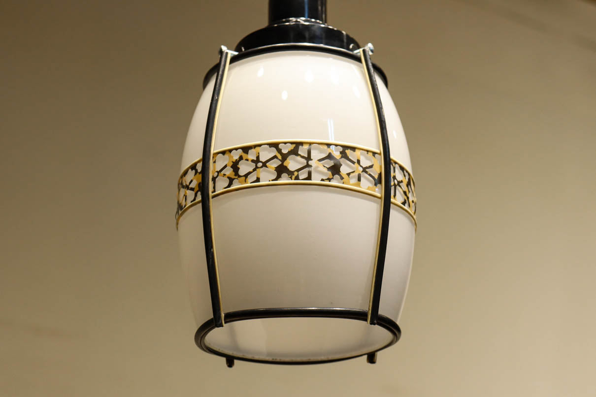 二色混じりのお花帯模様がお洒落な電笠　DC8218