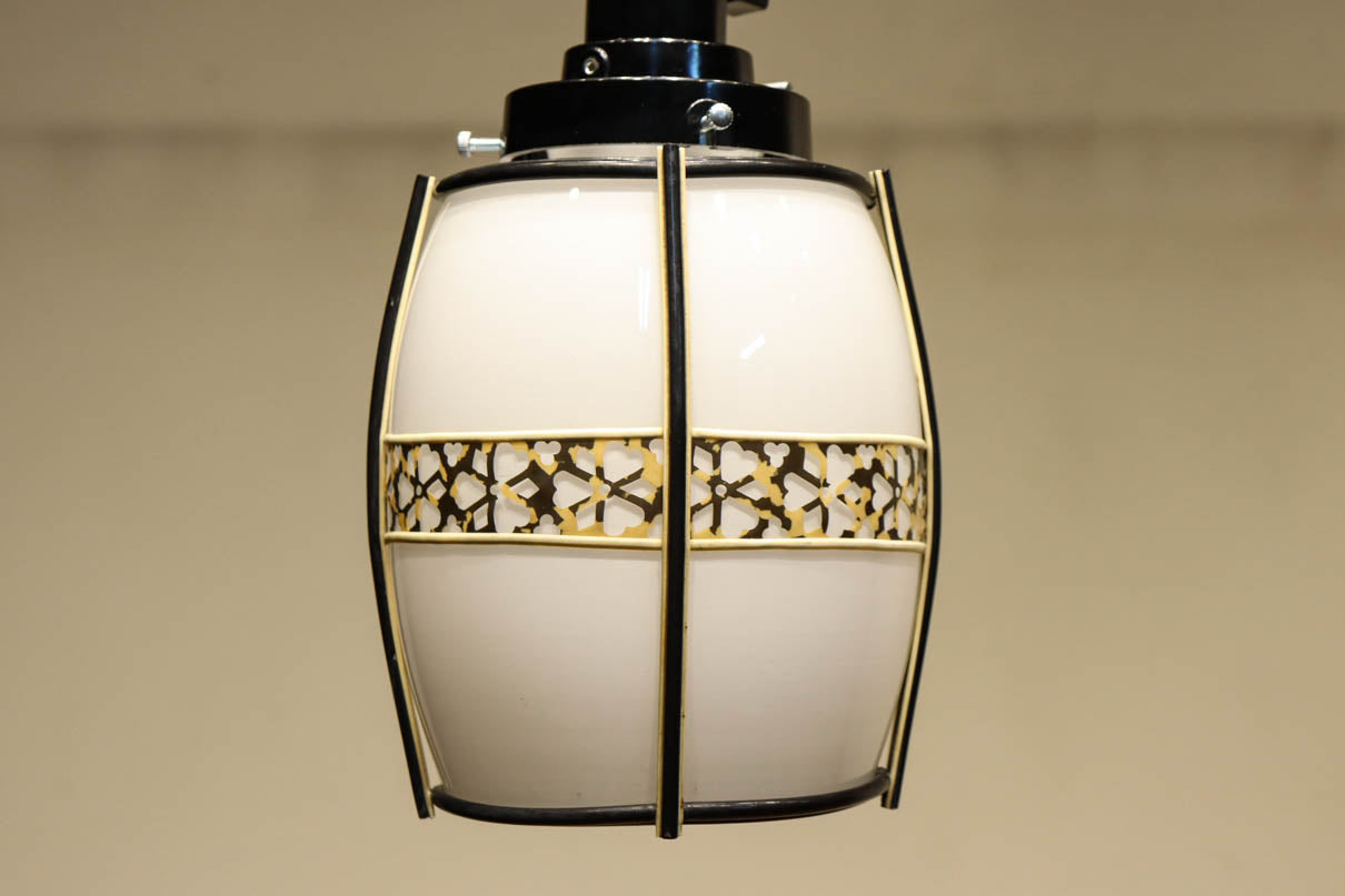 二色混じりのお花帯模様がお洒落な電笠　DC8218