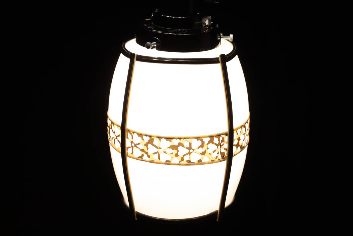 二色混じりのお花帯模様がお洒落な電笠　DC8218