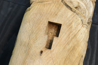 龍へと昇華する鯉の滝昇りを描いた立体彫刻が素晴らしい梁飾り　DC8223ab　在庫(a:1 b:1)枚