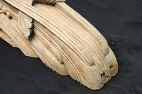 龍へと昇華する鯉の滝昇りを描いた立体彫刻が素晴らしい梁飾り　DC8223ab　在庫(a:1 b:1)枚