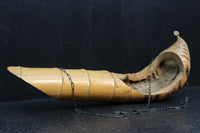 自然な竹の風合いある吊るし花器　DC8224