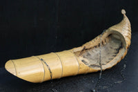 自然な竹の風合いある吊るし花器　DC8224