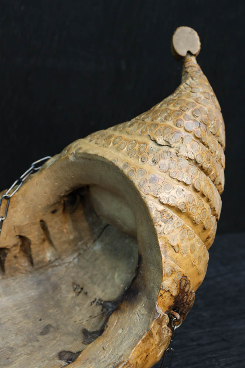 自然な竹の風合いある吊るし花器　DC8224