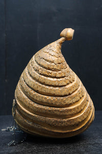 自然な竹の風合いある吊るし花器　DC8224