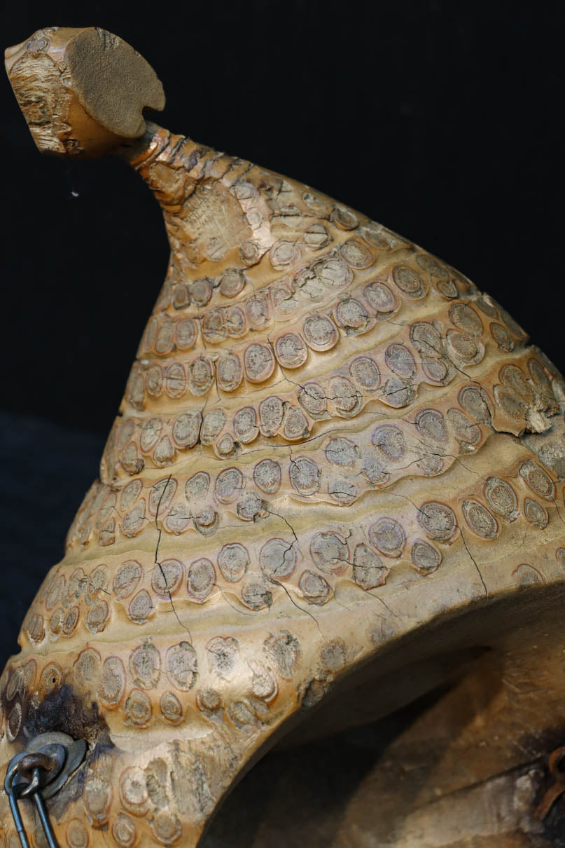 自然な竹の風合いある吊るし花器　DC8224