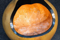 丸みがあり愛嬌あるふくべ細工のかぼちゃ型炭入れ　DC8237