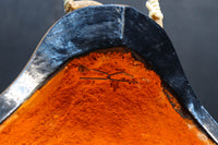 丸みがあり愛嬌あるふくべ細工のかぼちゃ型炭入れ　DC8237