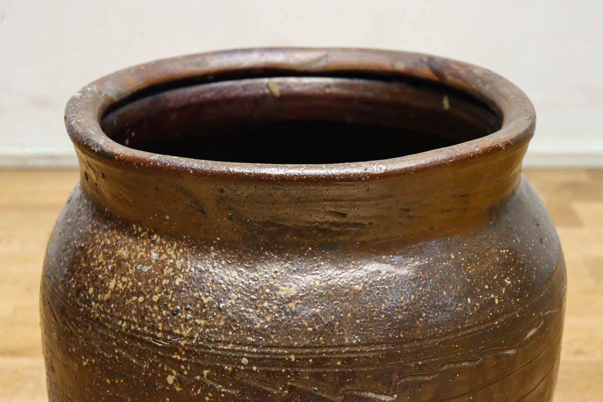 山野草が映えそうな素朴な雰囲気が魅力的な壺　DC8239