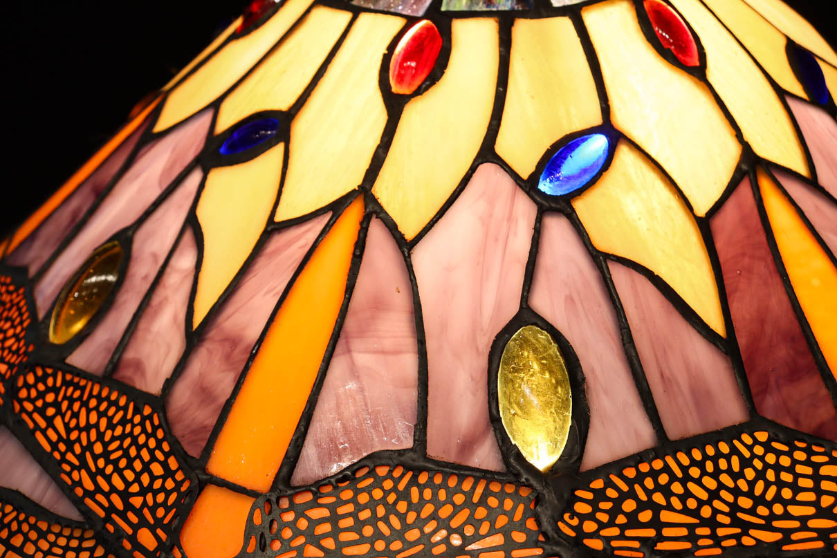 Stained glass desk lamp DC8250