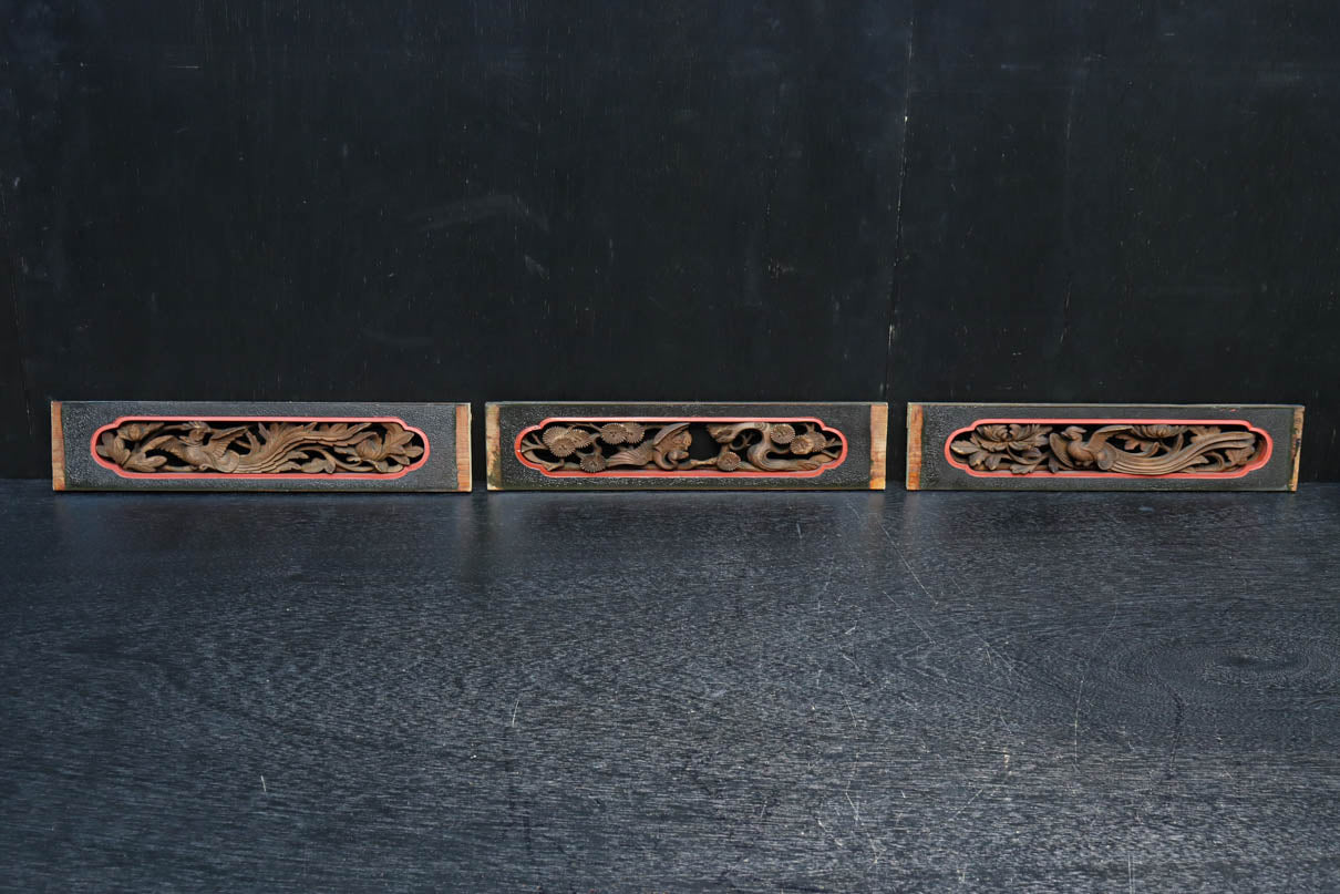 立体感のある彫刻が見栄えのする彫刻飾り　DC8257abc　在庫(a:1 b:1 c:1)個