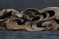 稀少！！可愛らしい波兎(なみうさぎ)の彫刻飾り　DC8260a