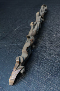 稀少！！可愛らしい波兎(なみうさぎ)の彫刻飾り　DC8260a