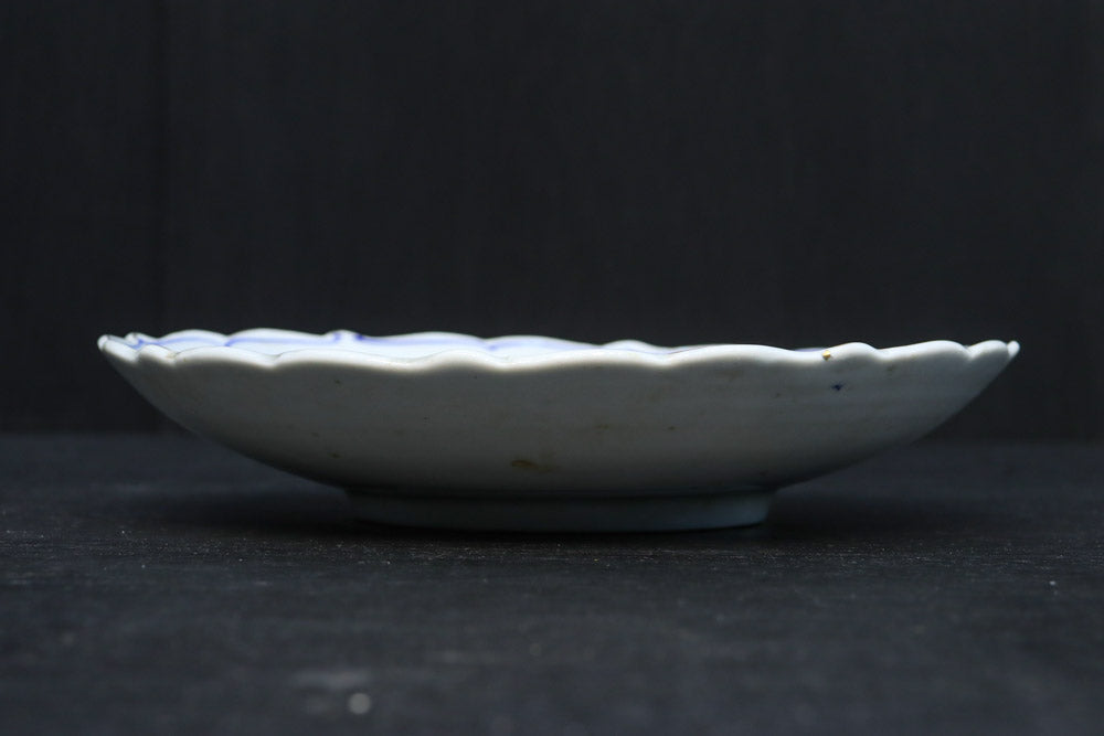 富士の頂きを望む風景を華やかに描いた中皿　DC8266　在庫5枚