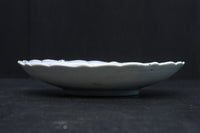 富士の頂きを望む風景を華やかに描いた中皿　DC8266　在庫5枚