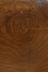 杢目が素晴らしい重厚感のある木製の丸火鉢　DC8274