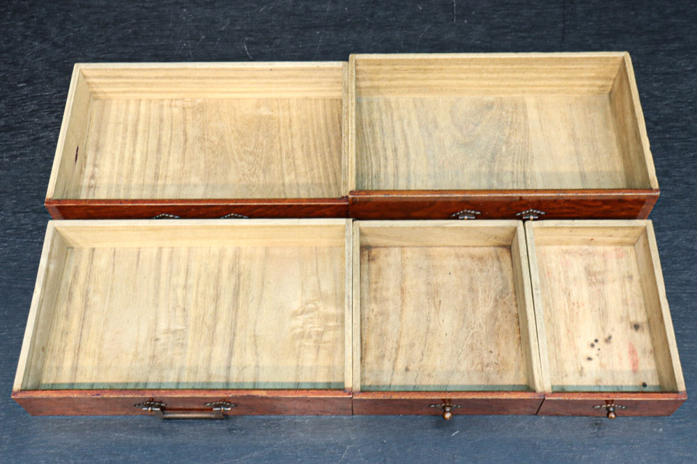 杢目の美しい味わいある針箱　DC8279