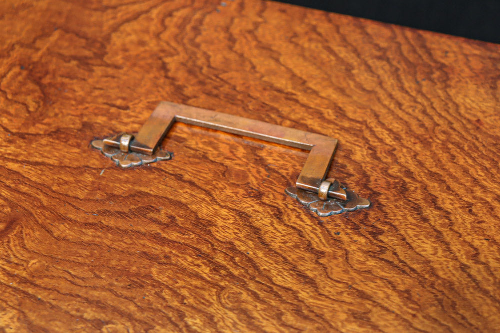 杢目の美しい味わいある針箱　DC8279