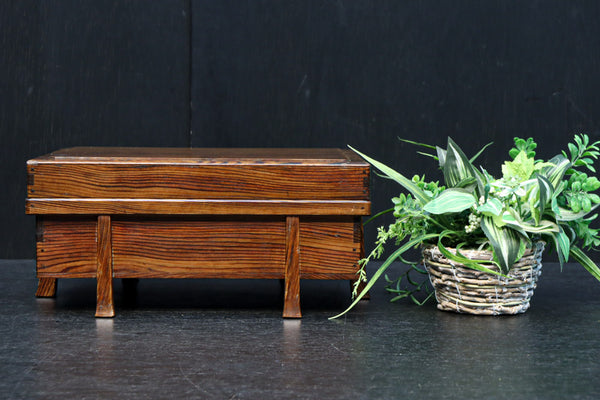 SELL8/15まで【送料無料】デッドストック 硯箱 古民具 アンティーク 希少なアンティーク若狭塗り硯箱 明治大正時代