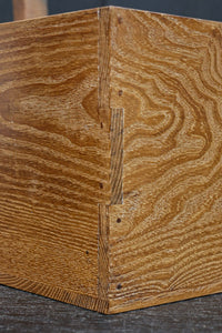 穏やかな杢目模様の持ち手付き炭入れ　DC8289