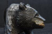 Small size Carved wooden bear figurine DC8293