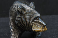 Small size Carved wooden bear figurine DC8293