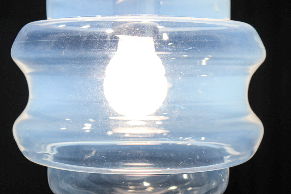 穏やかな雰囲気のクリアガラスの電笠　DC8307