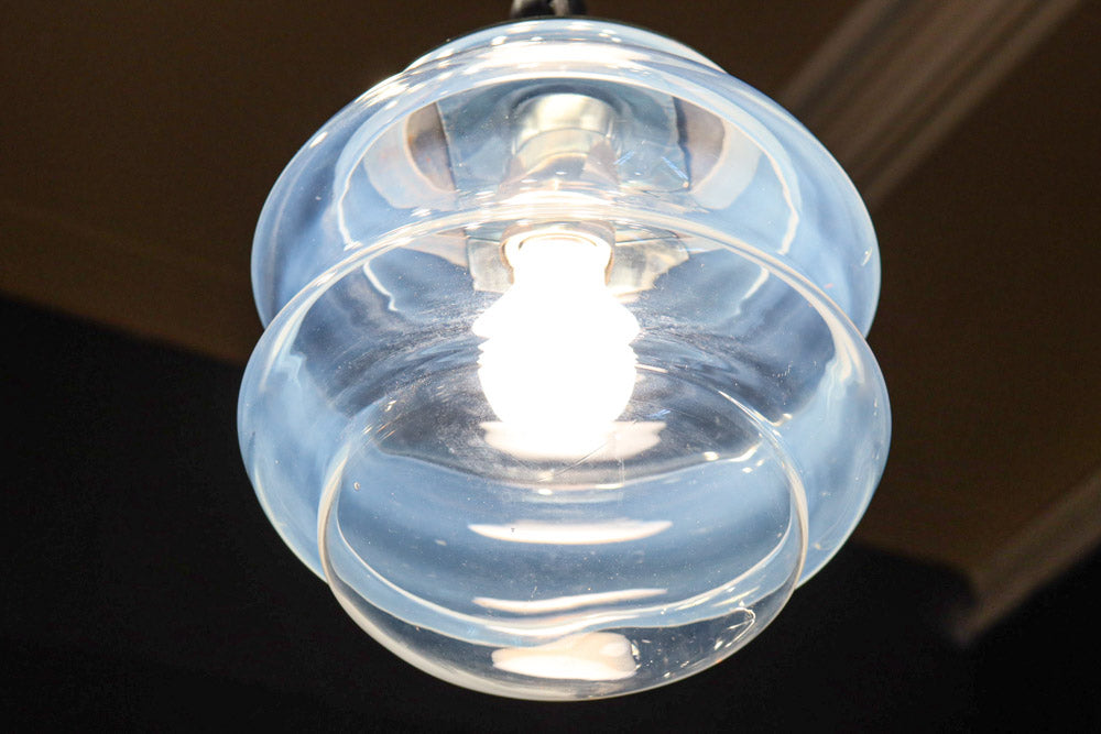 穏やかな雰囲気のクリアガラスの電笠　DC8307