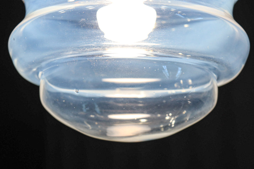 穏やかな雰囲気のクリアガラスの電笠　DC8307