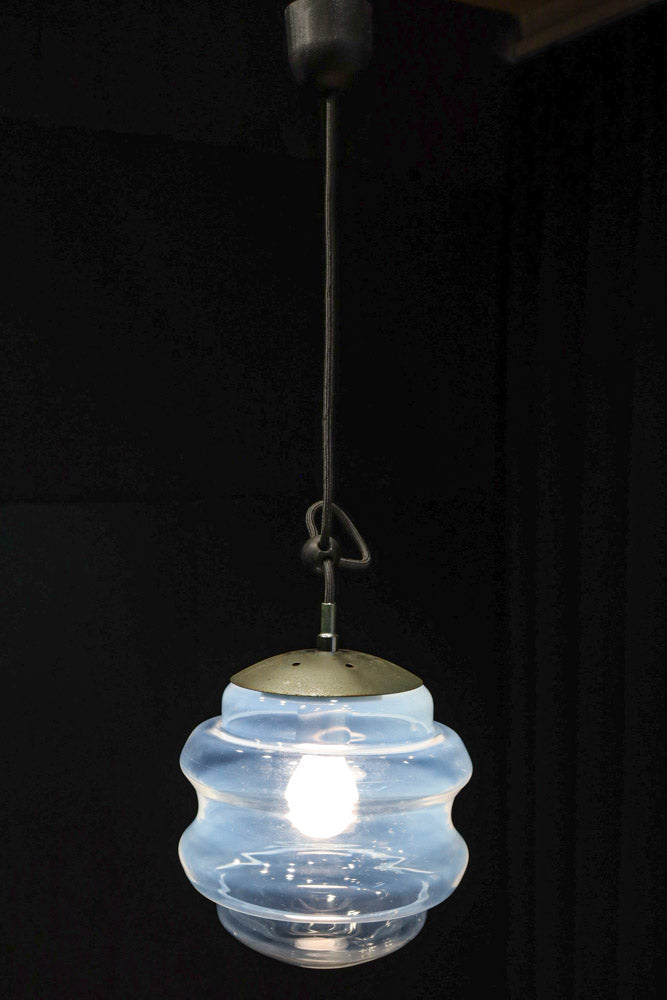 穏やかな雰囲気のクリアガラスの電笠　DC8307