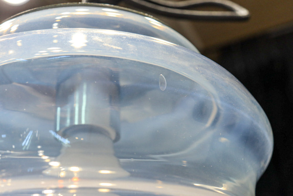 穏やかな雰囲気のクリアガラスの電笠　DC8307